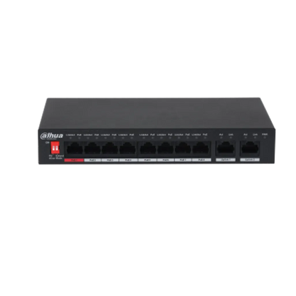 Dahua 10-Port Unmanaged Desktop Switch with 8-Port PoE