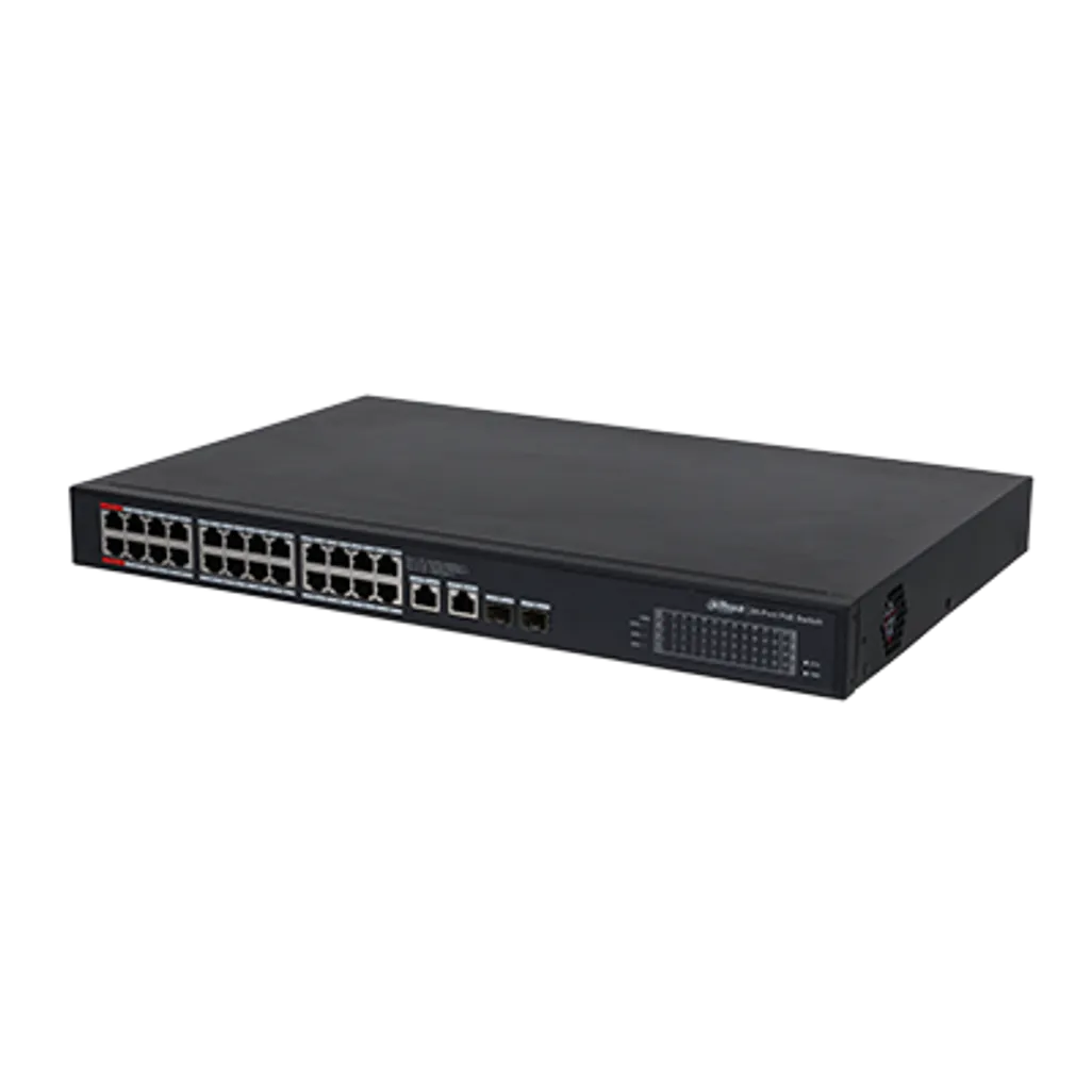 24 Port Intelligent PoE switch PoE budget 240W - TechDriven Technologies