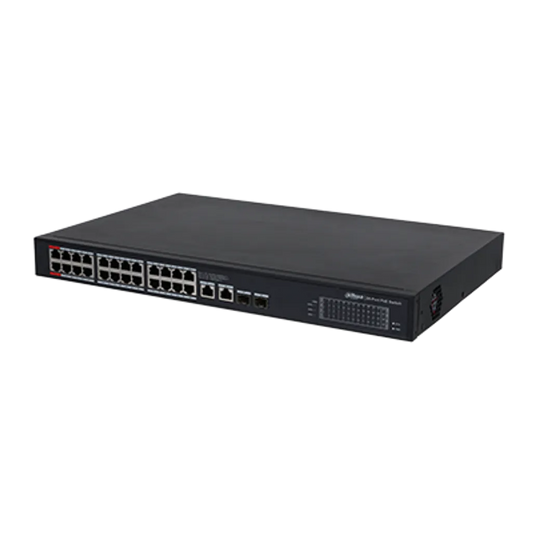 24 Port Intelligent PoE switch PoE budget 240W - TechDriven Technologies