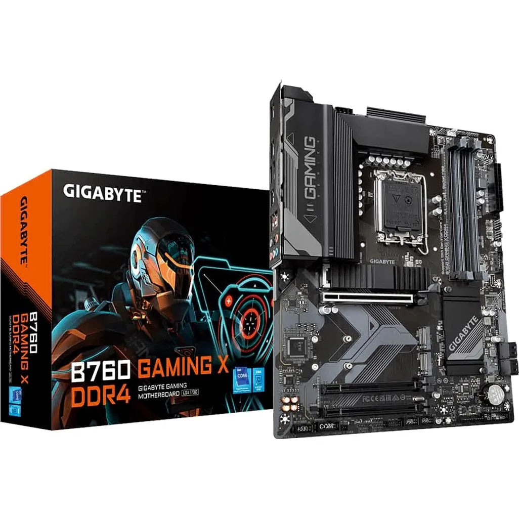 GIGABYTE Motherboard Intel® B760 Chipset for LGA 1700; 4x DDR4; 3x M2; HDMI/DP; ATX.