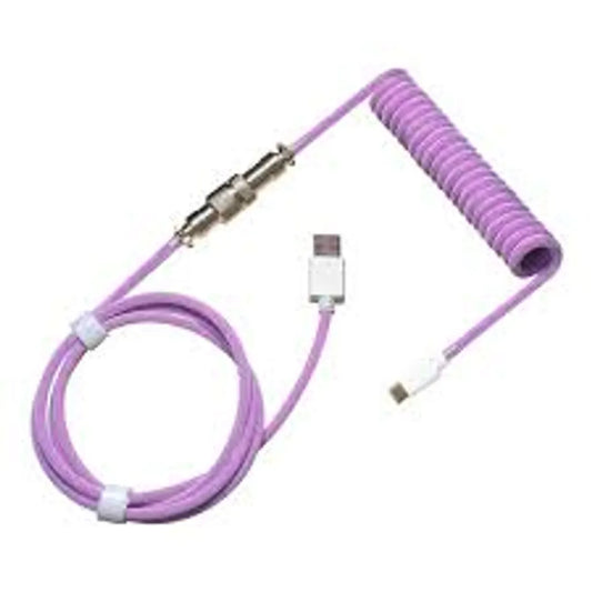 Cooler Master Coiled Cable; Double-Sleeved; Purple; Type C - TechDriven Technologies