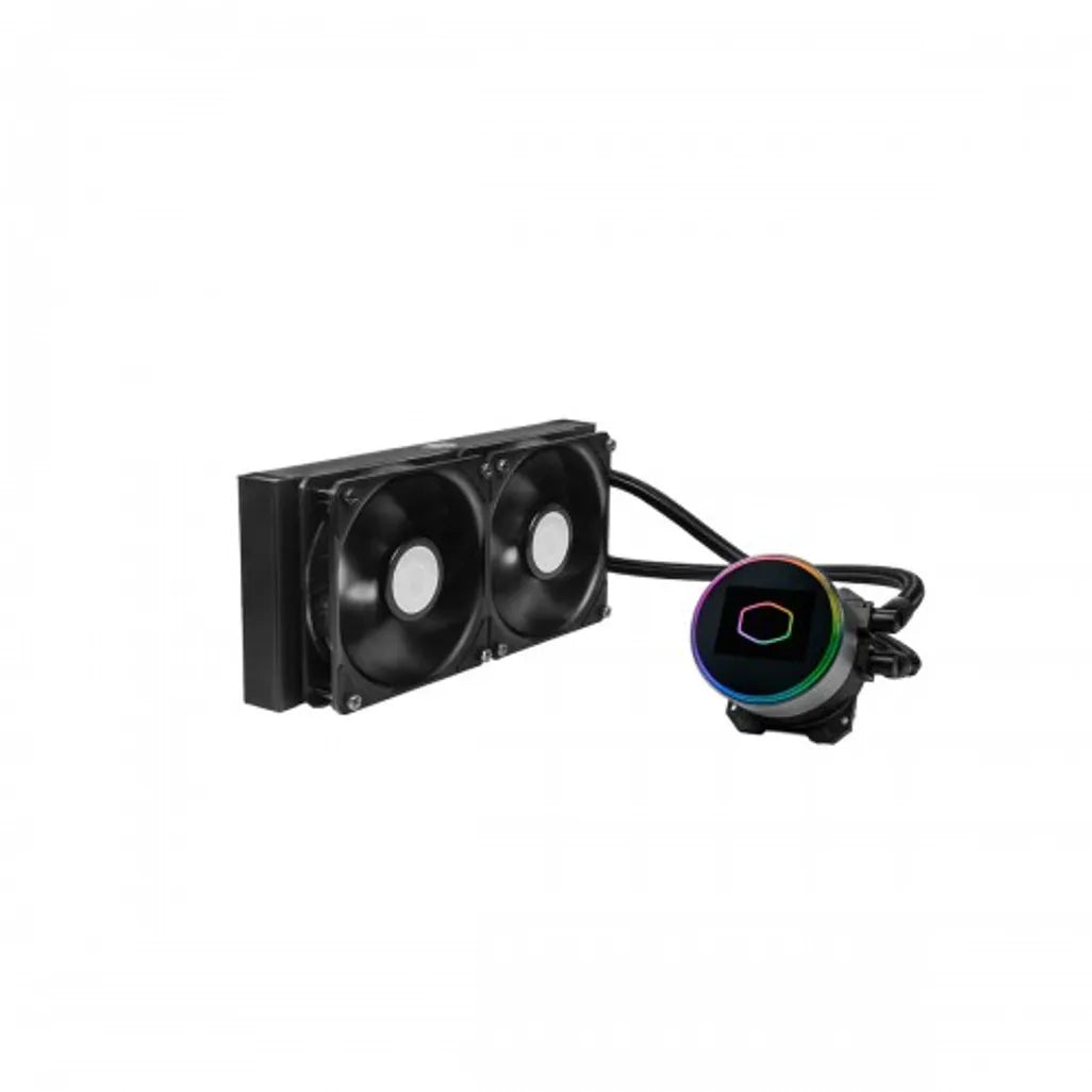 CM Cooler ML240 Vivid; 240mm liquid cooler; 2 x 120mm ARGB Fan - NONE LGA 1700 stock - TechDriven Technologies