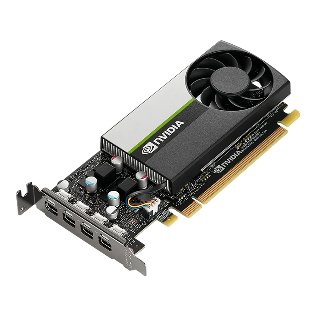 PNY NVIDIA QUADRO T1000 PCI-Express 3.0 x16 ; LP; 4 GB GDDR6 128-bit; 4x Mini DP 1.4 : LOW PROFILE; 50W