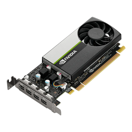 PNY NVIDIA QUADRO T1000 PCI-Express 3.0 x16 ; LP; 4 GB GDDR6 128-bit; 4x Mini DP 1.4 : LOW PROFILE; 50W