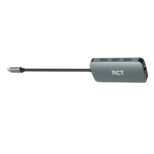 RCT DS-GN601C USB TYPE C 6 IN 1 HUB WITH HDMI; 3 X USB 3.0; RJ45 AND USB C POWER PASSTHOROUGH - TechDriven Technologies