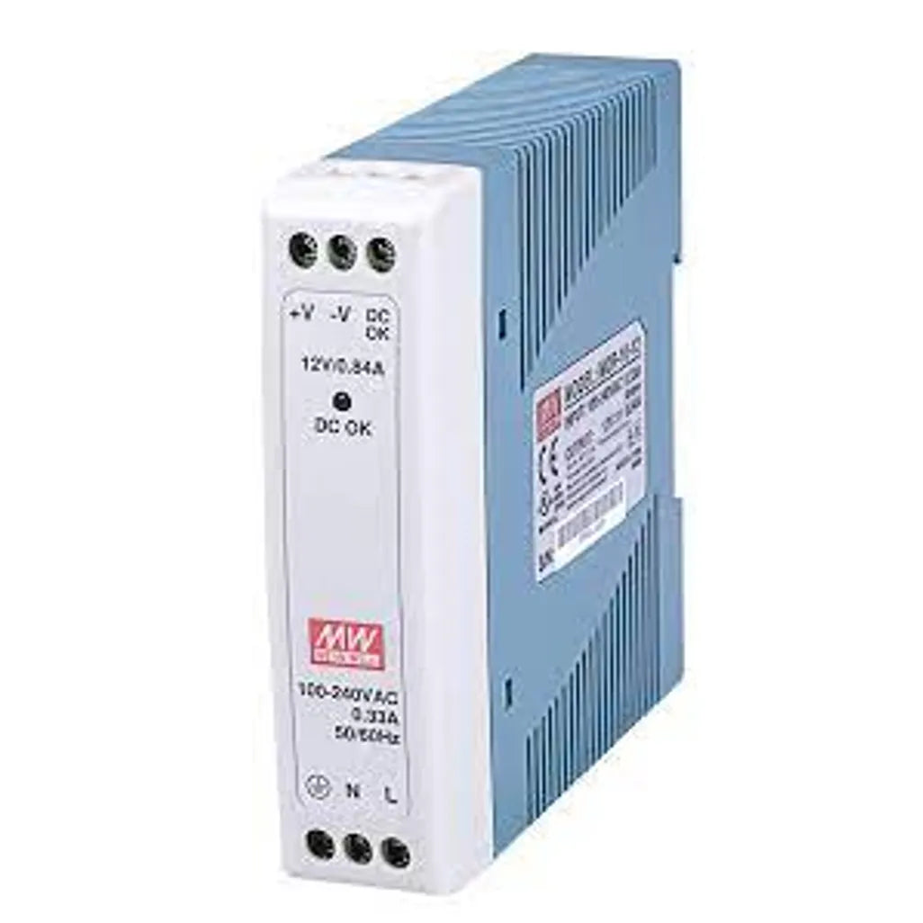 VIVOTEK 12V 10W Single Output Industrial DIN Rail Power Supply - TechDriven Technologies