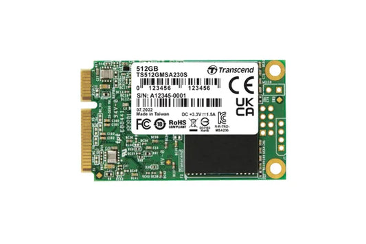 TRANSCEND 512GB MSA230 MSATA SSD - TechDriven Technologies