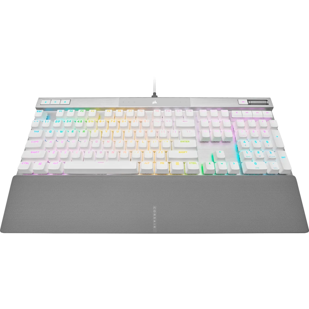 Corsair K70 PRO RGB Optical-Mechanical Gaming Keyboard - Corsair OPX switches - White - TechDriven Technologies