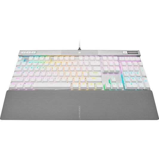 Corsair K70 PRO RGB Optical-Mechanical Gaming Keyboard - Corsair OPX switches - White - TechDriven Technologies