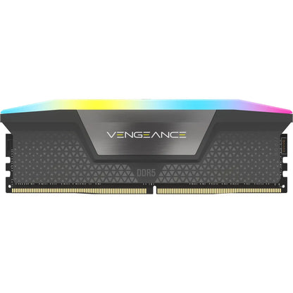 Corsair VENGEANCE® RGB AMD EXPO64GB (2 x 32GB) DDR5 DRAM 5200MHz C40 Memory Kit; 40-40-40-77; 1.25V; Cool Grey.