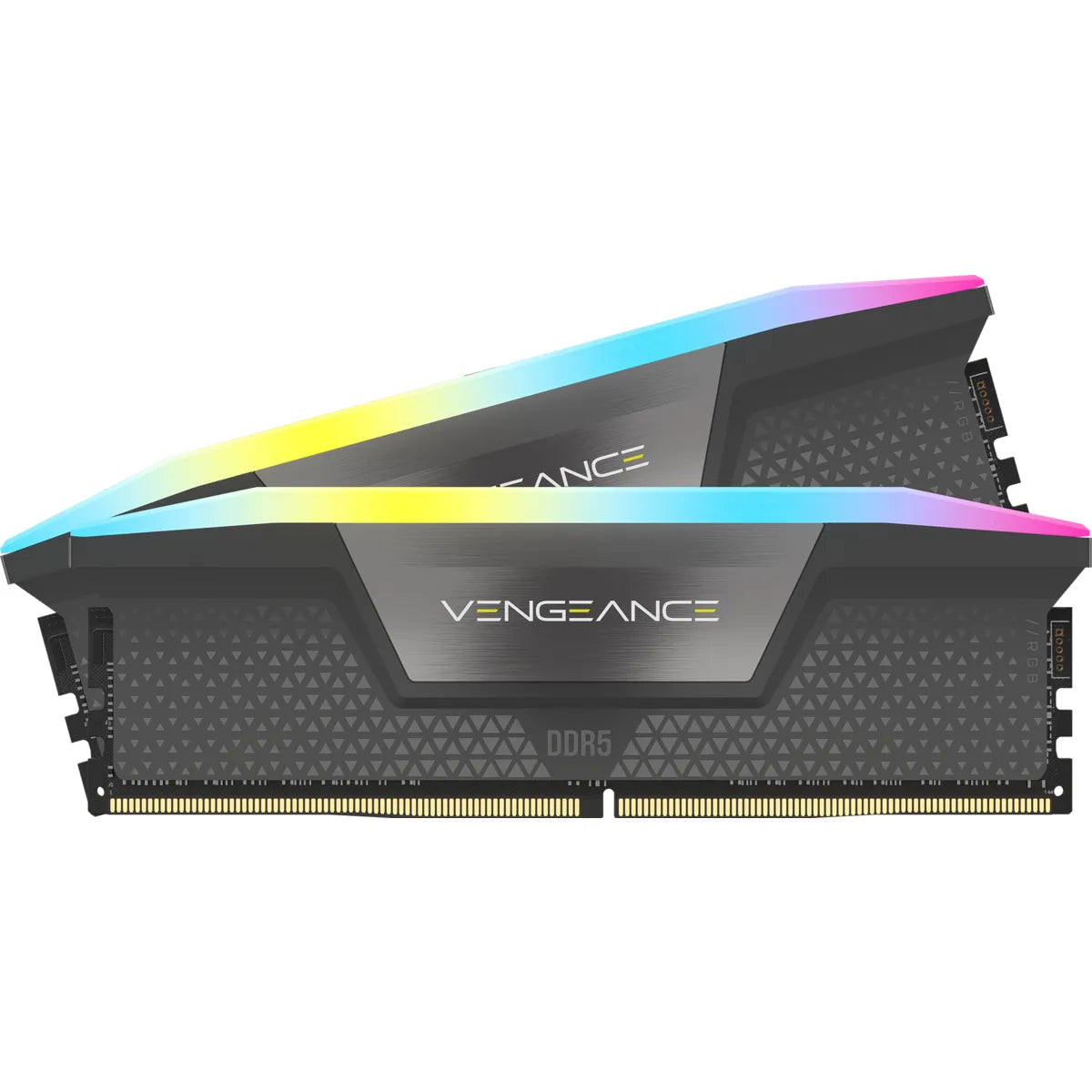 Corsair VENGEANCE® RGB AMD EXPO64GB (2 x 32GB) DDR5 DRAM 5200MHz C40 Memory Kit; 40-40-40-77; 1.25V; Cool Grey.