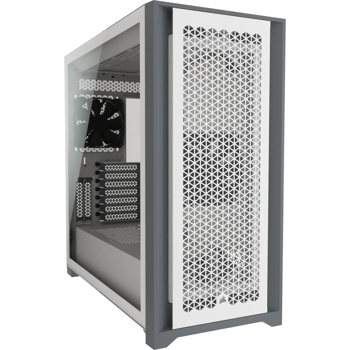 5000D RGB Airflow Tempered Glass Mid-Tower; White - TechDriven Technologies