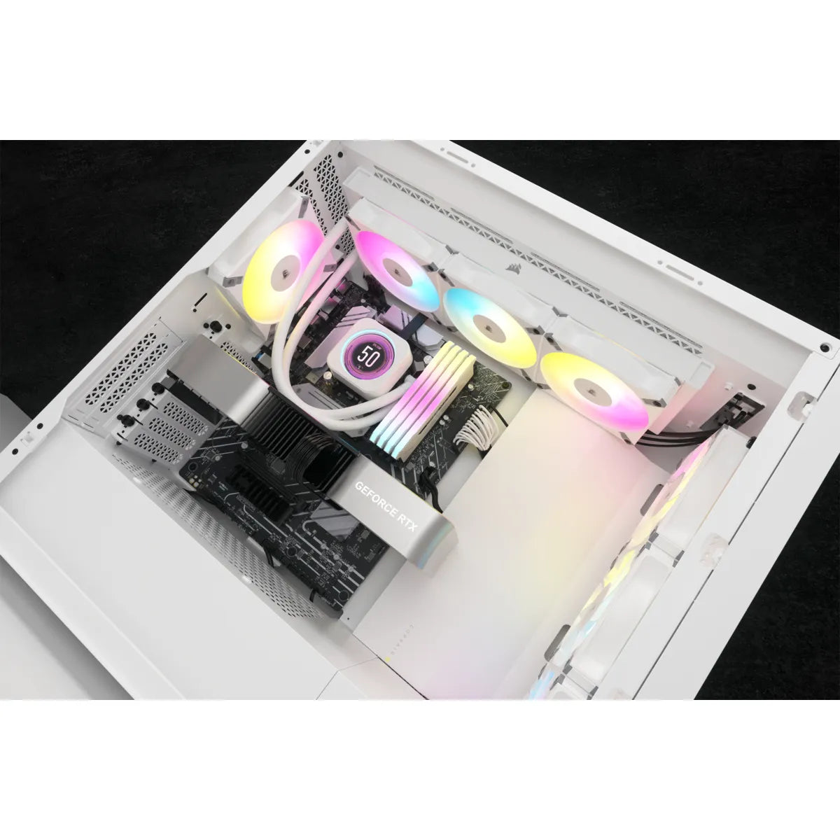 CORSAIR iCUE H150i ELITE LCD XT 360mm Liquid CPU Cooler - White