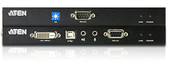 ATEN USB DVI Single Link Console Extender with Audio/Serial Support up to 60M - TAA Compliant / Audio Cat 5 KVM Extender - TechDriven Technologies