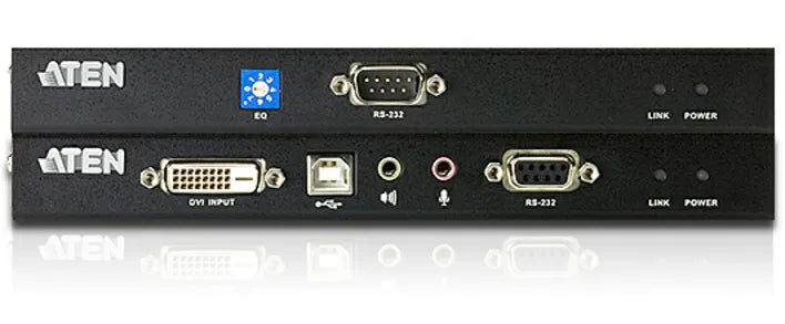 ATEN USB DVI Dual Link Console Extender with Audio/Serial Support up to 60M - TAA Compliant/ Audio Cat 5 KVM Extender - TechDriven Technologies