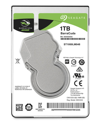 Seagate Barracuda 1TB; 2.5'' Notebook Drive; SATA 6GB/s; RPM 5400; 128MB Cache - TechDriven Technologies