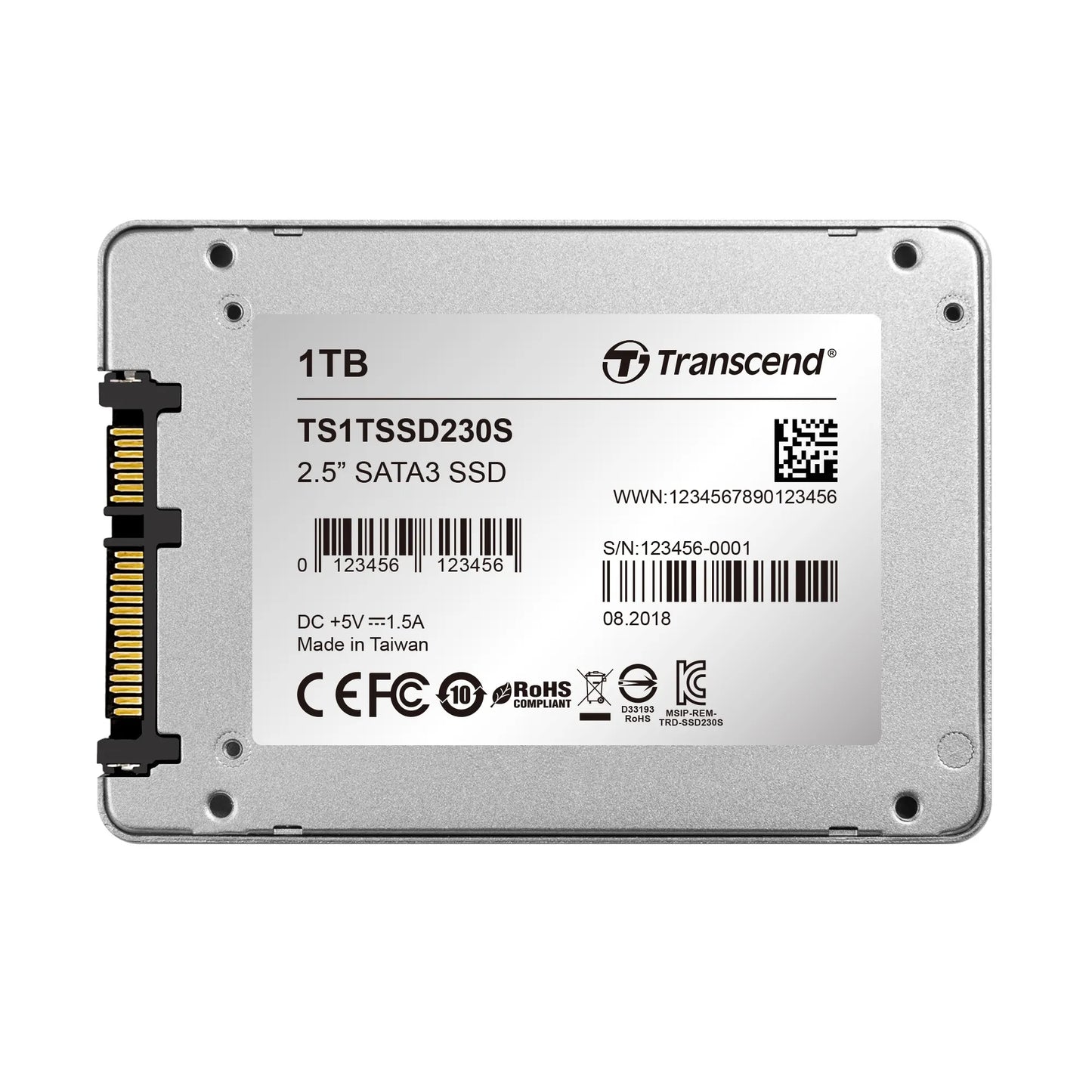 TRANSCEND 1TB SSD230 2.5'' SSD DRIVE - SATA III 3D TLC with DRAM cache - 560MB/s Read 500MB/s Write - 560 TBW - TechDriven Technologies