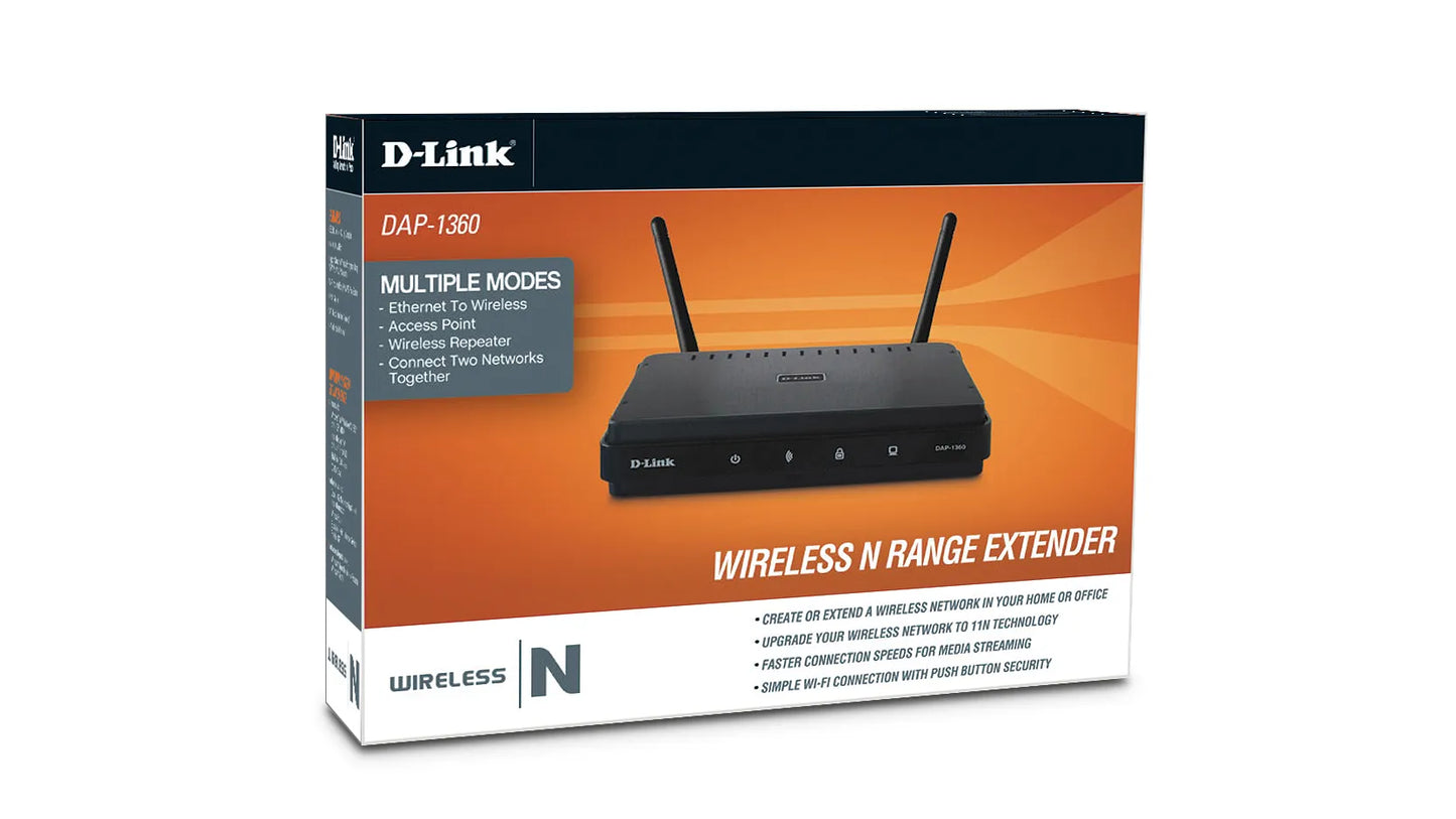 D-LINK WIRELESS N ACCESS POINT RANGE EXTENDER 300MBPS