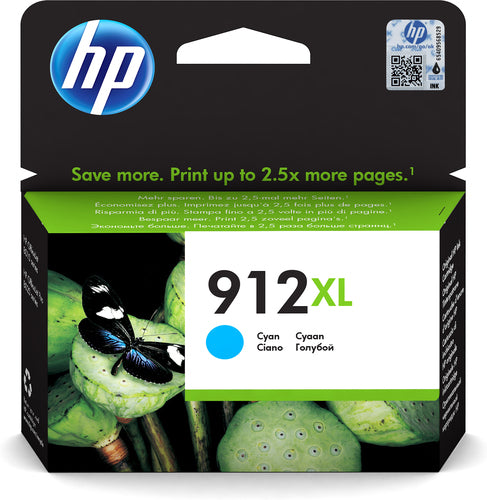 HP # 912XL High Yield Cyan Original Ink Cartridge - TechDriven Technologies