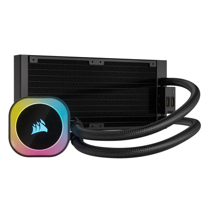 CORSAIR iCUE LINK H100i RGB Liquid CPU Cooler - QX120 RGB Fans - 240mm Radiator - Fits Intel® LGA 1700; AMD® AM5 - Hub Included - TechDriven Technologies