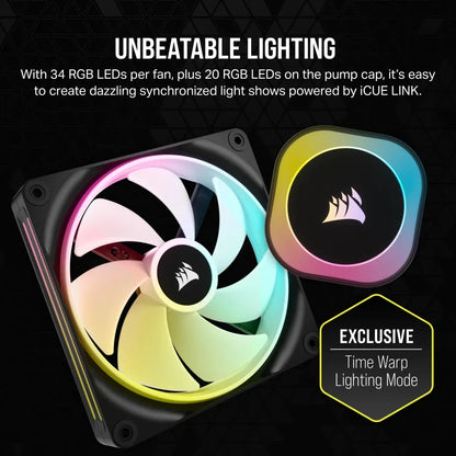 CORSAIR iCUE LINK H115i RGB Liquid CPU Cooler - QX140 RGB Fans - 280mm Radiator - Fits Intel® LGA 1700; AMD® AM5 - Hub included - TechDriven Technologies