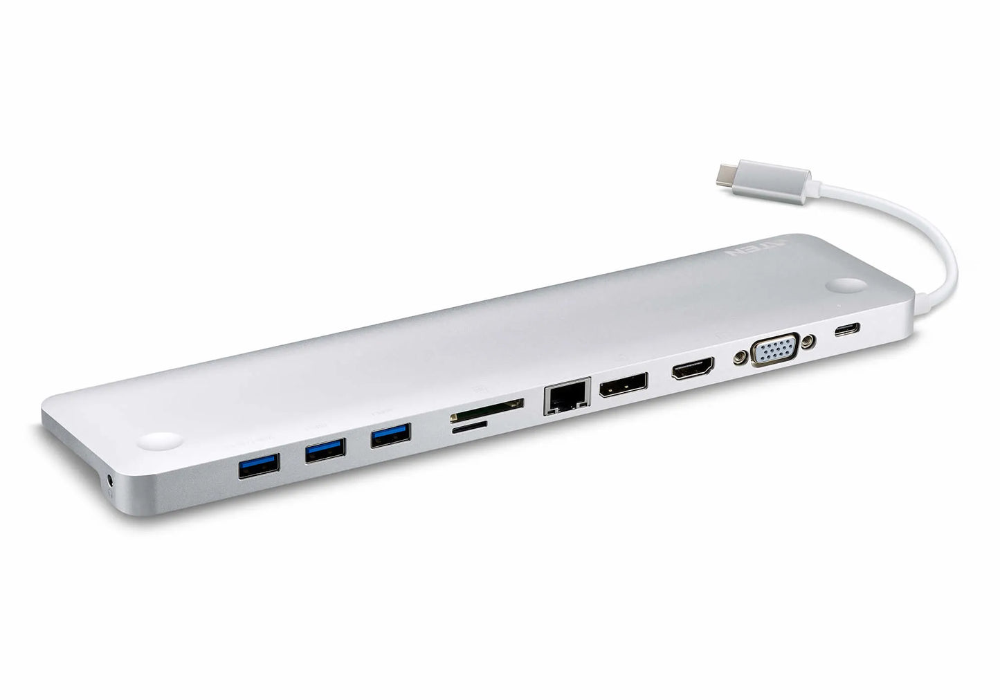 ATEN Dock; USB-C Multiport Dock with Power Pass-Through.