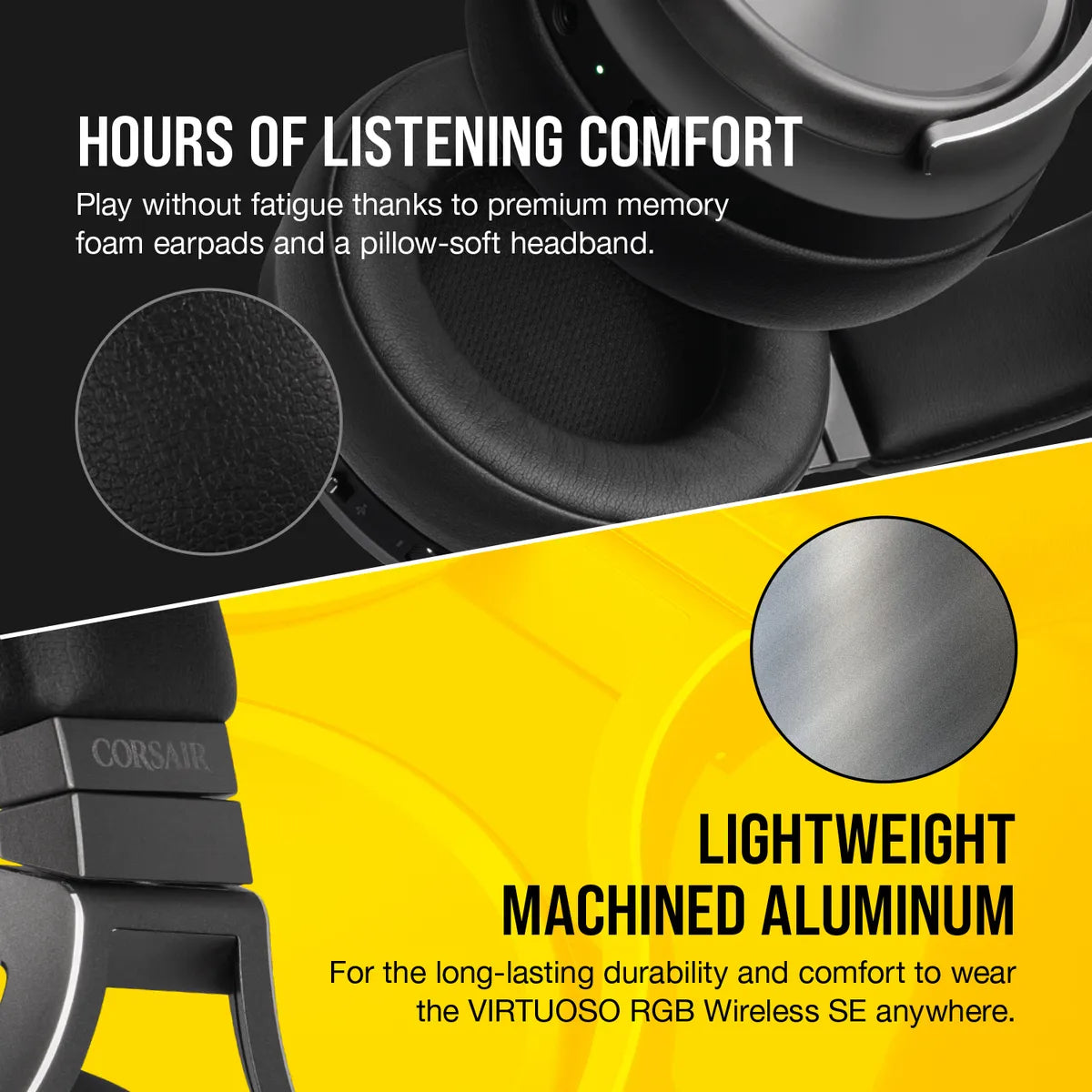 CORSAIR VIRTUOSO RGB WIRELESS SE High-Fidelity Gaming Headset; 7.1; Gunmetal - TechDriven Technologies