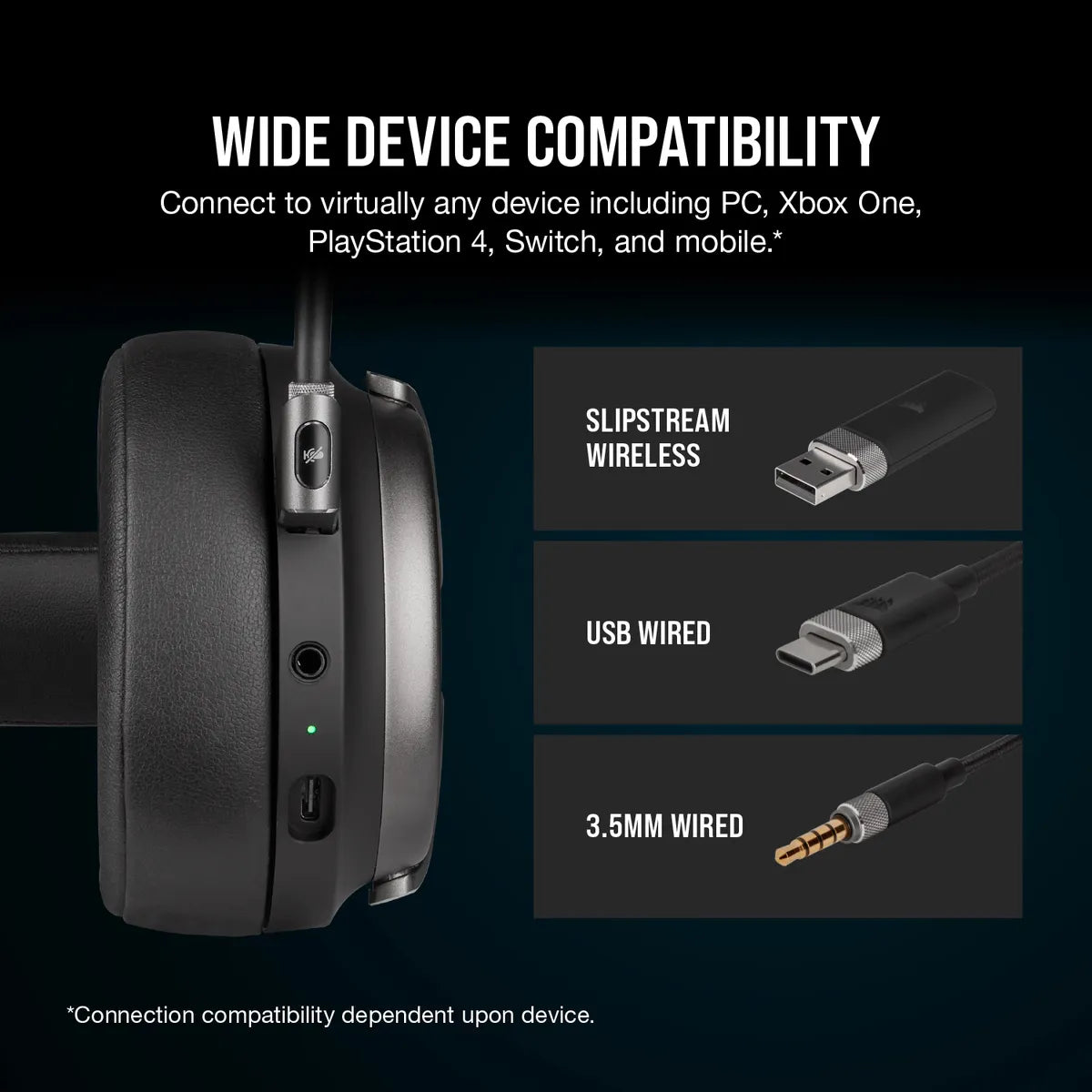 CORSAIR VIRTUOSO RGB WIRELESS SE High-Fidelity Gaming Headset; 7.1; Gunmetal - TechDriven Technologies