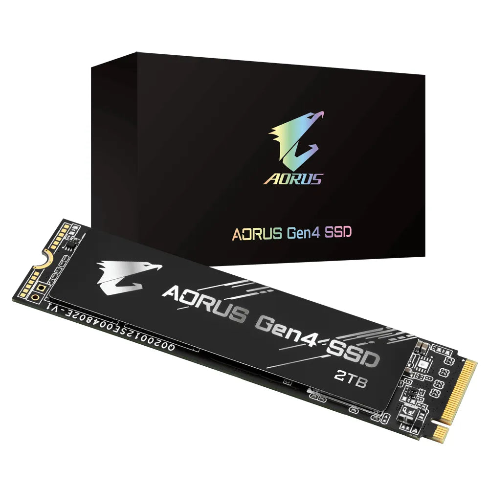 AORUS NVMe - 2TB - PCIe4 - Read 5000Mb/s; Write 4400Mb/s - 3600TBW or 5 years warranty - No Heatsink - TechDriven Technologies