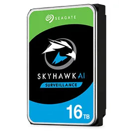 Seagate Skyhawk AI 16TB 3.5'' HDD Surveillance Drives; SATA 6GB/s Interface; 256MB Cache; RPM: 7200;512e - TechDriven Technologies