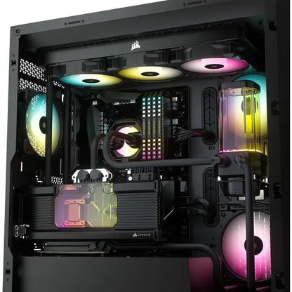 iCUE 5000X RGB Tempered Glass Mid-Tower; Black