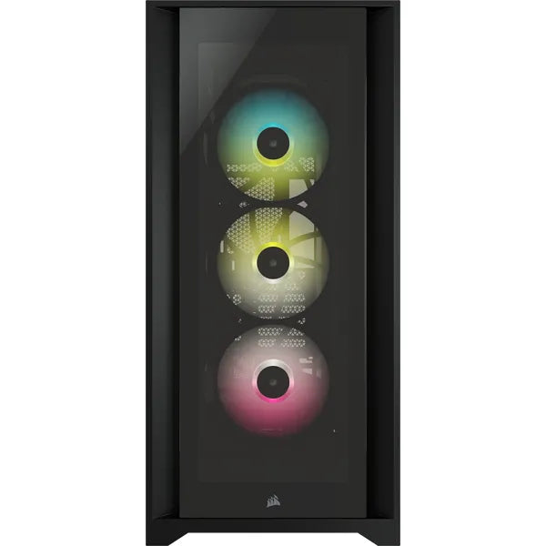 iCUE 5000X RGB Tempered Glass Mid-Tower; Black