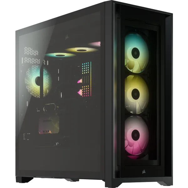 iCUE 5000X RGB Tempered Glass Mid-Tower; Black