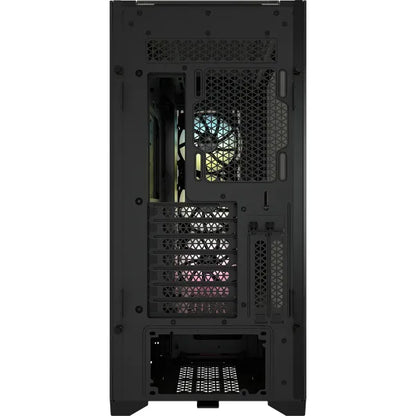 iCUE 5000X RGB Tempered Glass Mid-Tower; Black