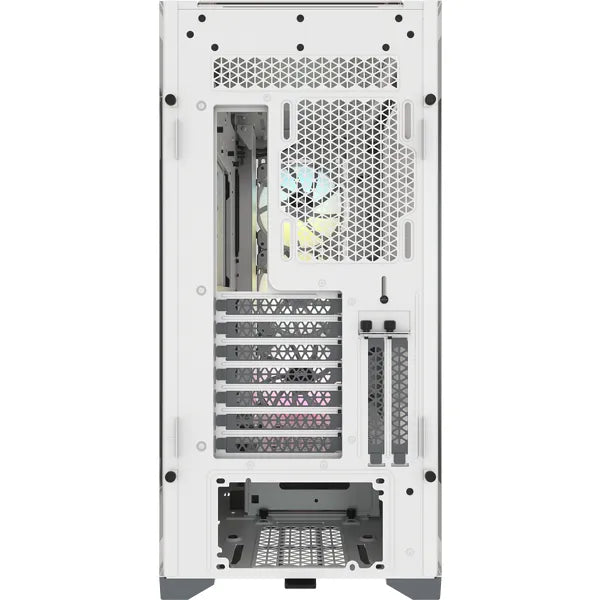 iCUE 5000X RGB Tempered Glass Mid-Tower; White - TechDriven Technologies