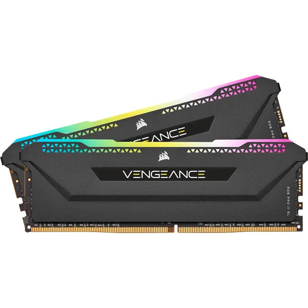 Corsair VENGEANCE® RGB PRO SL 32GB (2 x 16GB) DDR4 DRAM 3600MHz C18 Memory Kit; 18-22-22-42; 1.35; Black - TechDriven Technologies