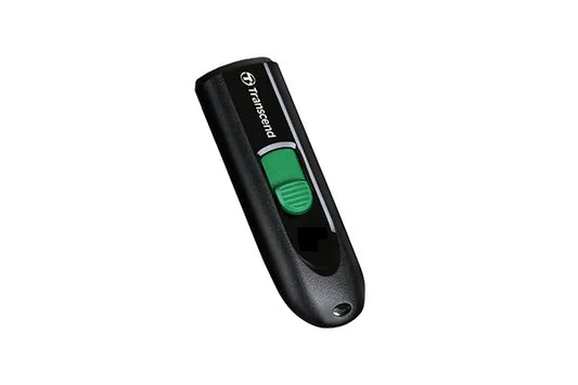 TRANSCEND 64GB JF790 USB C (5Gpbs) CAPLESS FLASH DRIVE - BLACK AND GREEN - TechDriven Technologies