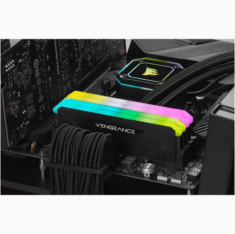 Corsair VENGEANCE® RGB RS 16GB (1 x 16GB) DDR4 DRAM 3200MHz C16 Memory Kit; 16-20-20-38; 1.2V; Black - TechDriven Technologies