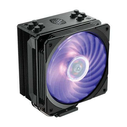 CM Cooler Hyper 212 RGB Black Edition Air Tower; 120mm RGB Fan; Included RGB Controller; Upgradable to Dual Fan - TechDriven Technologies