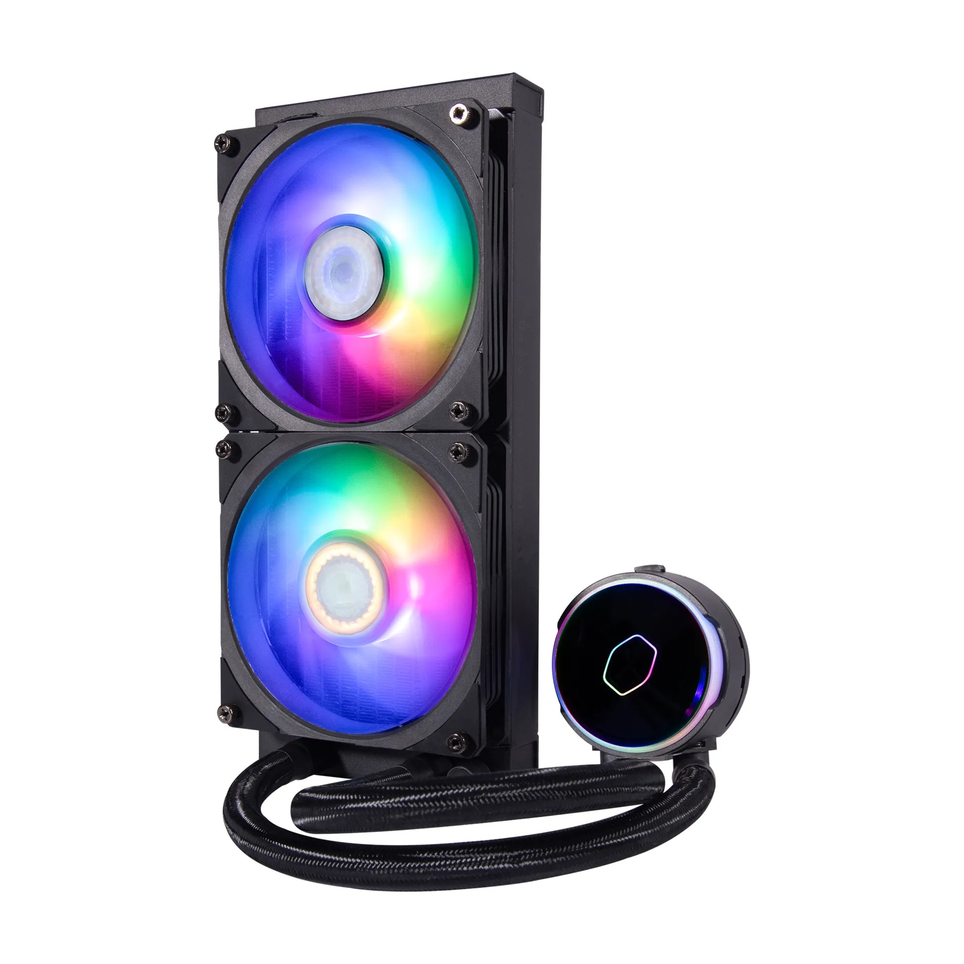 CM Cooler PL240 FLUX; 240mm AIO Cooler; Dual pump chamber; low profile radiator; dual loop argb pump (Has LGA1700) - TechDriven Technologies