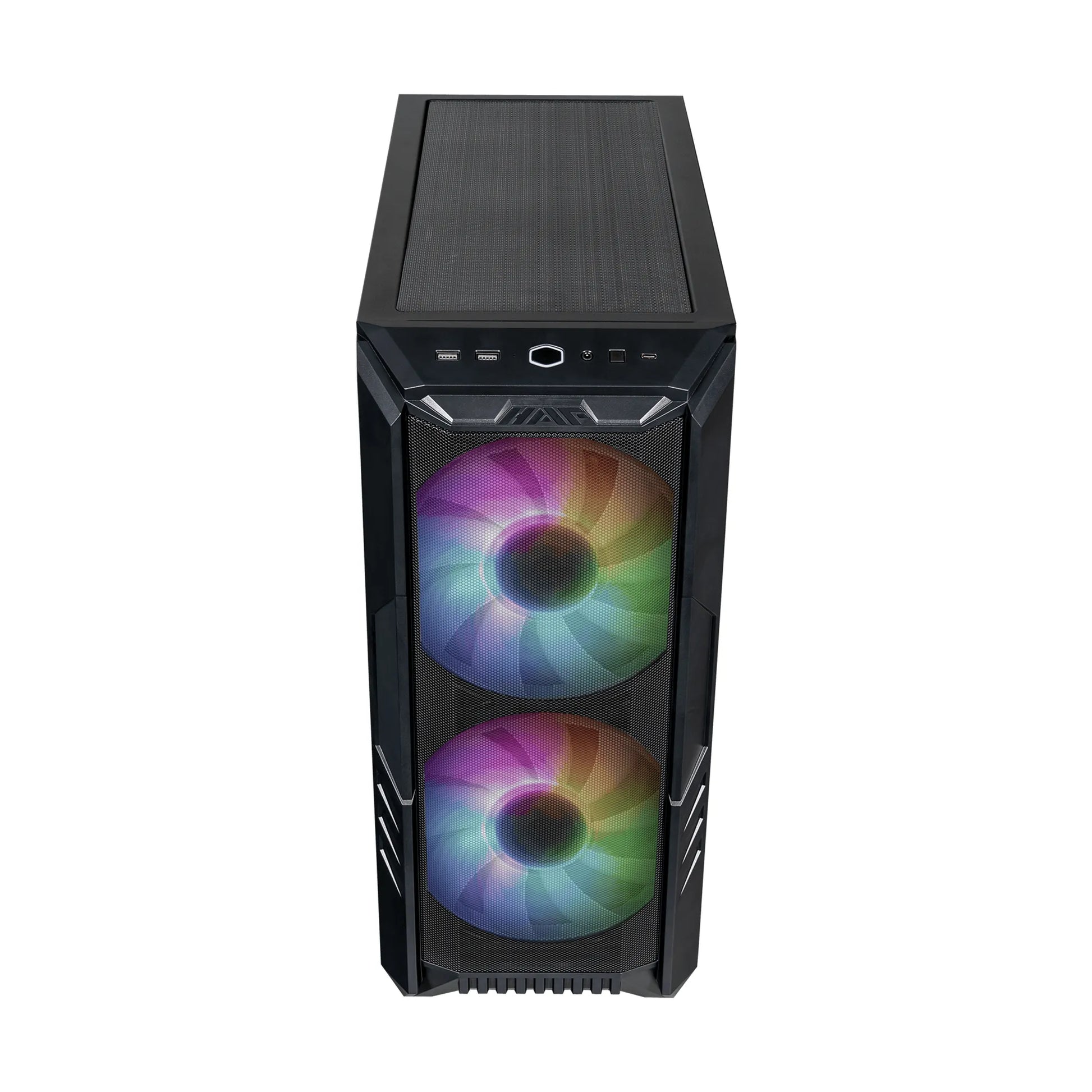 CM Case HAF 500; 2 x 200mm rgb fans with controller; ATX; Case handle; Mesh and Transparent covers; Iron Grey - TechDriven Technologies