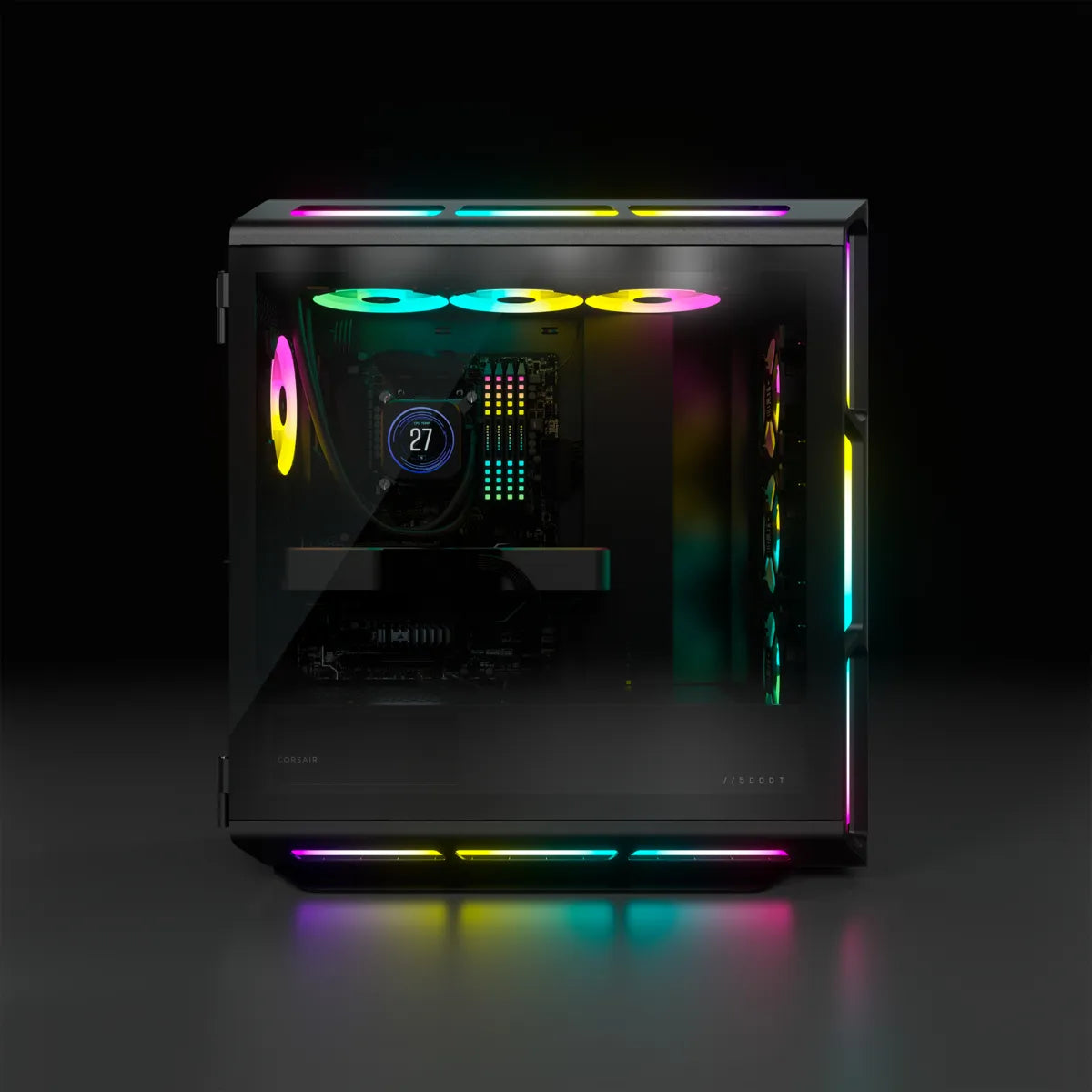 iCUE 5000T Tempered Glass Mid-Tower; Black - TechDriven Technologies