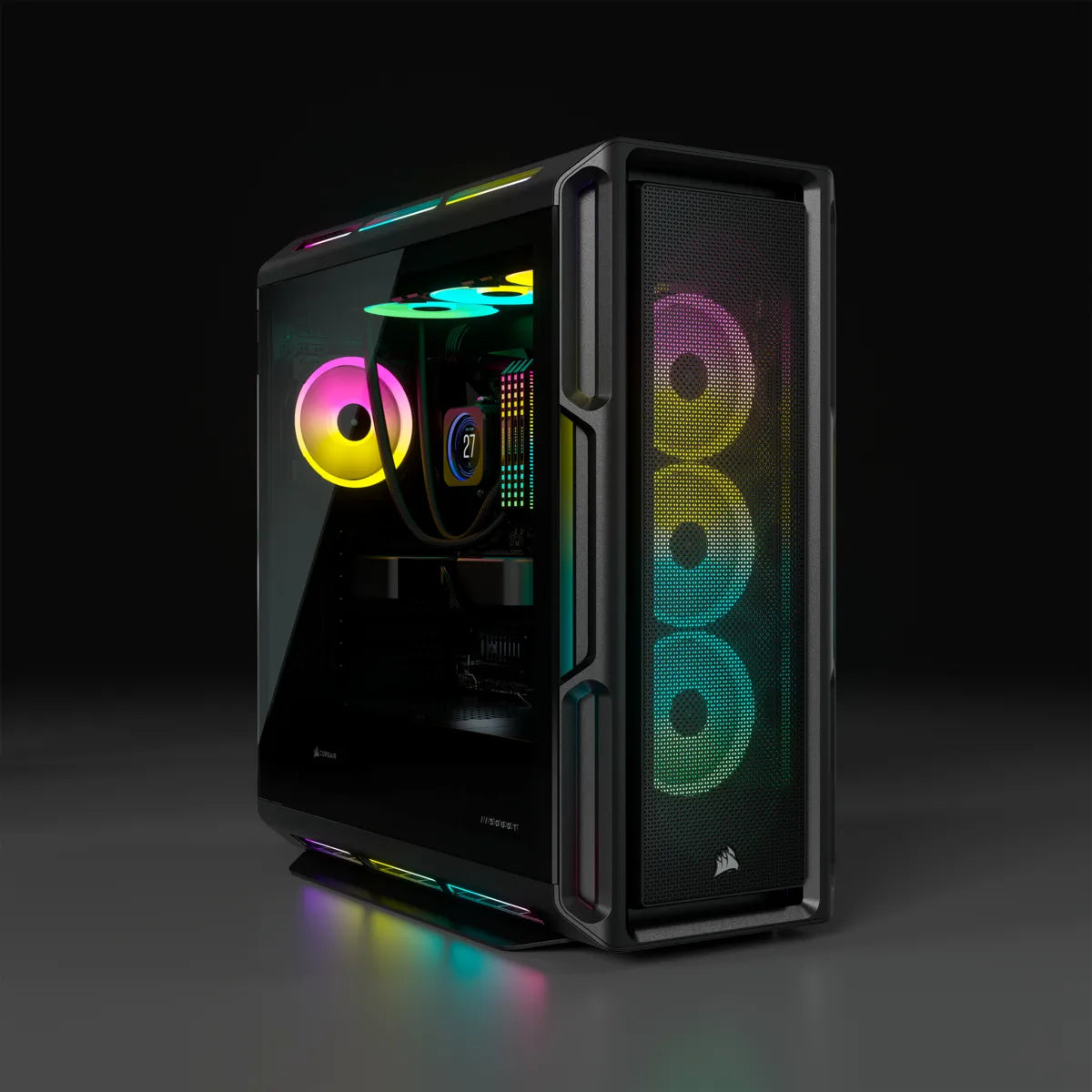 iCUE 5000T Tempered Glass Mid-Tower; Black - TechDriven Technologies