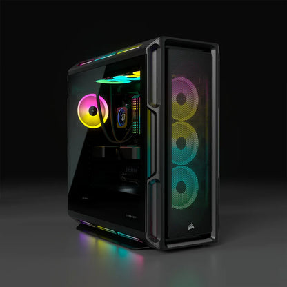 iCUE 5000T Tempered Glass Mid-Tower; Black - TechDriven Technologies