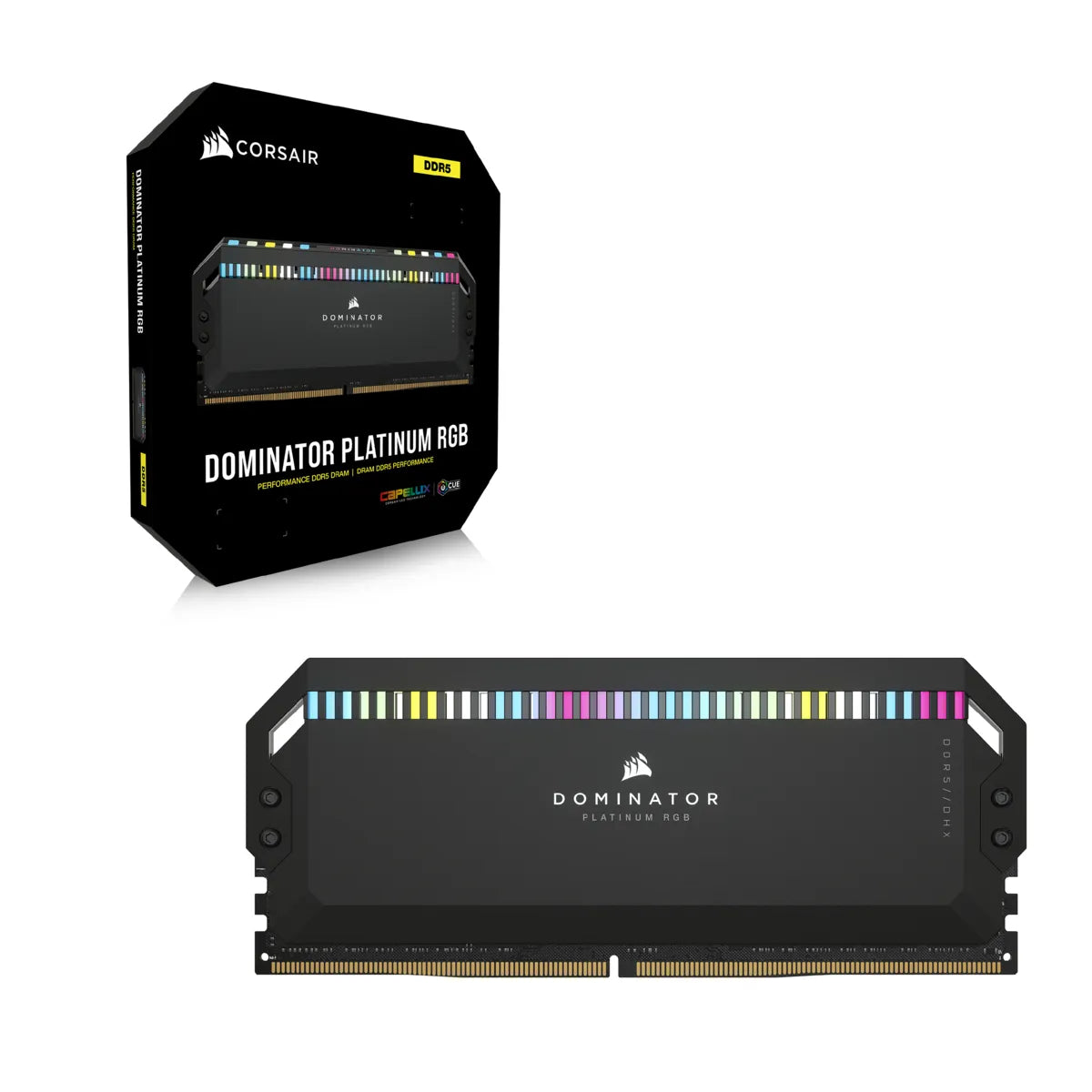 CorsairDOMINATOR PLATINUM RGB DDR5; 5200MHz 64GB 2x32GB DIMM; 40-40-40-77; 1.25V - TechDriven Technologies