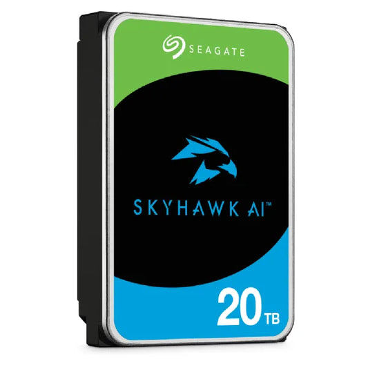 Seagate Skyhawk AI ST20000VE002 20TB 3.5'' HDD Surveillance Drives; SATA 6GB/s Interface; 256MB Cache; RPM: 7200; 512e; 5 Year l