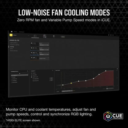 Corsair iCUE H115i Elite; 280MM; 2x AF140 Elite fans. - TechDriven Technologies