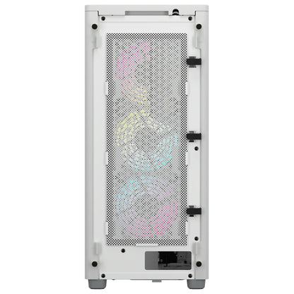 2000D ICUE Airflow Tempered Glass Mid-Tower; White; AF Slim fans/SF PSU only - TechDriven Technologies