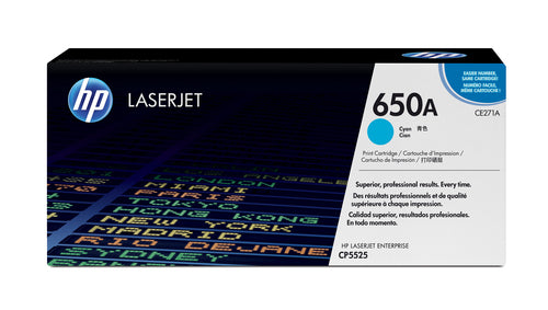 HP 650A Cyan Toner Cartridge - TechDriven Technologies