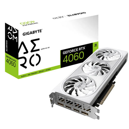 GIGABYTE Graphics nVidia GeForce® RTX 4060 AERO OC - 8G GDDR6 HDMIx2/DP x2.